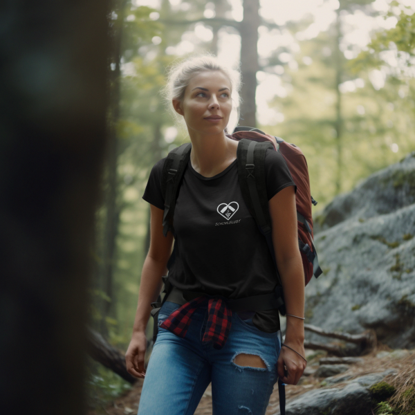 T-Shirt Logo Schorlelust Damen